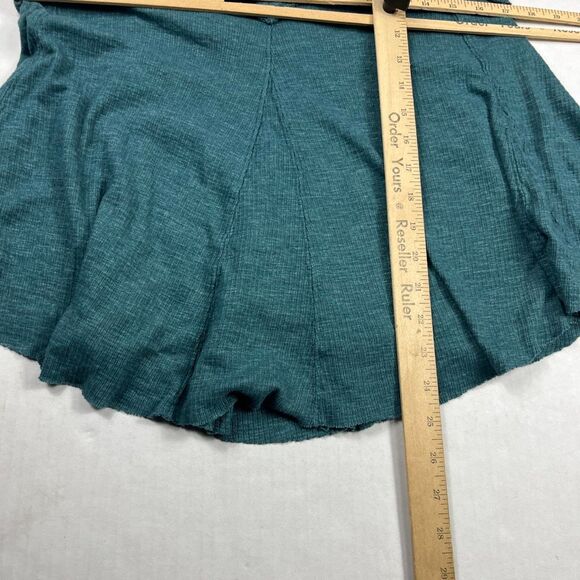 We The Free People Crush On You Tank Top Teal Sleeveless V-Neck Relaxed Fit M - Picture 6 of 10